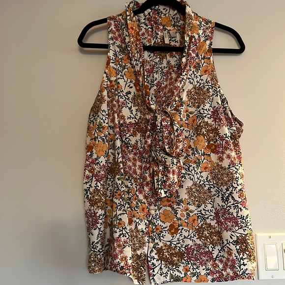 Old Navy, paisley print with tie neck - Picture 1 of 5